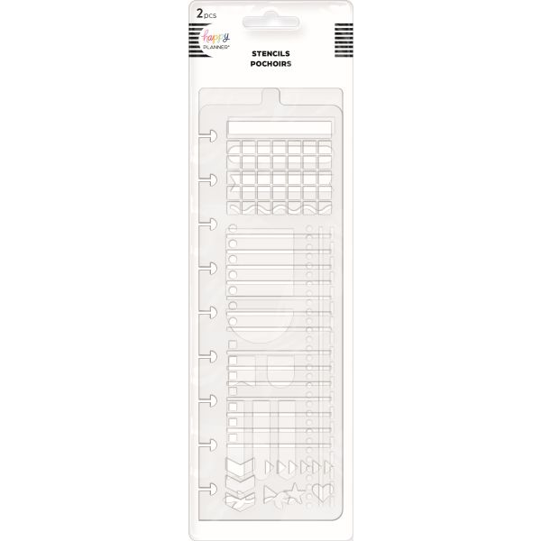 Journaling Joy Snap-In Stencil Bookmarks - 2 Pack – The Happy Planner