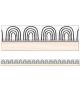 Black & White Rainbows Straight Bulletin Board Borders