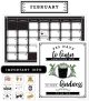 Farmhouse Calendar Bulletin Board Set