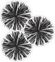 Simply Stylish Black & White Poms Cut-Outs