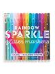 Rainbow Sparkle Glitter Markers Set of 15