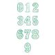 Green Polka Dot Number Candle