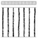 White with Black Pinstripes Straight Border Trim