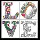 Zenbroidery Love Picture Kit 12x12