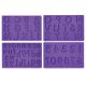 Wilton Silicone Letters and Numbers Fondant and Gum Paste Molds 4pc