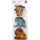 Jungle Animal Cookie Cutter Set 3pc