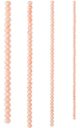 Champagne Faceted Glass Rondelle Beads