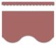 Deep Rose Scalloped Border Trim