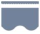 Aegean Blue Scalloped Border Trim