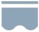 Cottage Blue Scalloped Border Trim