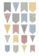 Classroom Cottage Pennants Accents - Assorted Sizes