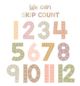 Terrazzo Tones Skip Counting/Multiples Jumbo Numbers Bulletin Board