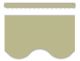 Olive Green Scalloped Border Trim