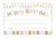 Terrazzo Tones Happy Birthday Awards