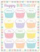 Pastel Pop Happy Birthday Chart
