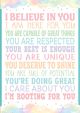 I Believe In You Positive Poster