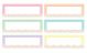 Pastel Pop Rainbow Labels Magnetic Accents