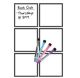 Black & White Dry-Erase Magnetic Square Notes