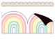 Pastel Pop Rainbows Magnetic Border