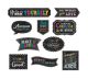Clingy Thingies Chalkboard Brights Positive Sayings Accents