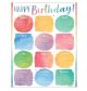 Watercolor Happy Birthday Chart