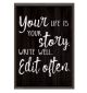 Your Life is Your Story. Write Well. Edit Often. Positive Poster
