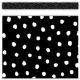 White Painted Dots on Black Straight Border Trim