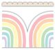Pastel Pop Rainbows Die-Cut Border Trim