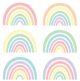 Pastel Pop Rainbows Accents