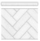 Modern Farmhouse White Herringbone Straight Border Trim
