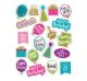 Confetti Happy Birthday Stickers