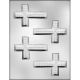 Textured Cross Chocolate Mold 3-3/4