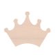 Unfinished Wood Crown Cutout, 3 x 4 inches