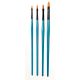 Brush Set - Short - Flat - #2, #4, #6 and #8 Sizes