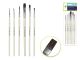 Artist Watercolor Brush Set Natural Bristle Multi-Pack 6pc