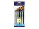 Fierce Artist Brush Set Angular 7pc Wood Handle