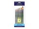 Fierce Artist Brush Set Round 7pc Wood Handle