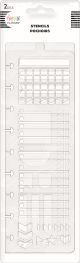 Happy Planner Journaling Joy Snap-In Stencil Bookmarks 2 Pack