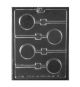 Plain Round Cookie Lollipop Chocolate Candy Mold