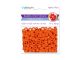 Orange Barrel Pony Beads 9x6mm 175pc