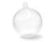 6cm DIY Clear Ornament Ball 'Snap-Tite' Plastic