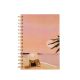 Beach at Sunset Spiral Journal