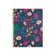 Poly Spiral Tropical Floral Desk Size Journal 8.5×11