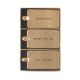 Gold Shimmer Luggage Tags 3pc