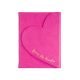 Dayna Lee Heart Flap Journal Hot Pink 5x7