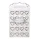 David Tutera™ Adhesive Rhinestone Hearts Silver, 40 pack