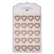 David Tutera™ Adhesive Rhinestone Hearts Rose Gold, 40 pack