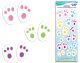 Easter Bunny Track Footprint Clings