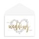 Heart Wreath Wedding Card