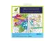 Floral Glam Glitter Coloring Pad 180Gsm 24 Sheet 8.25x8.25